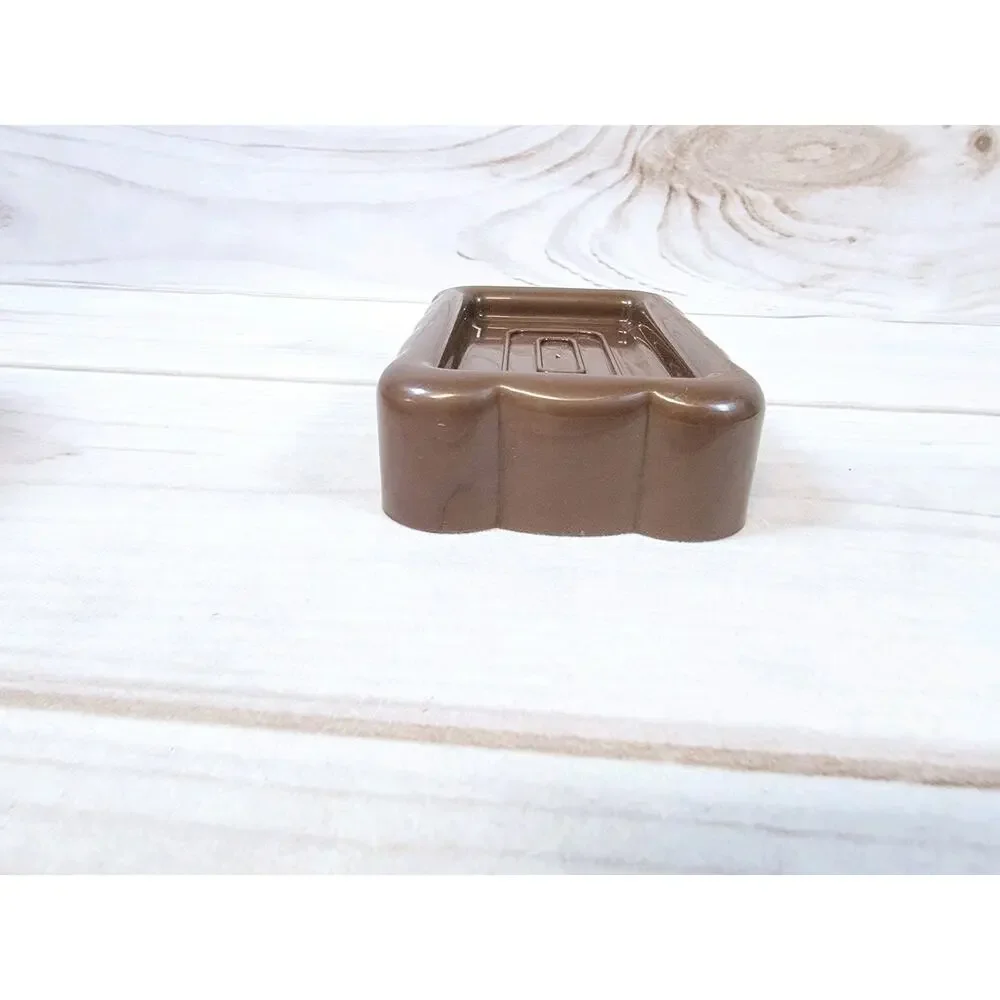 Vintage Soap Dish Retro Kitchen Bathroom Brown 1999
